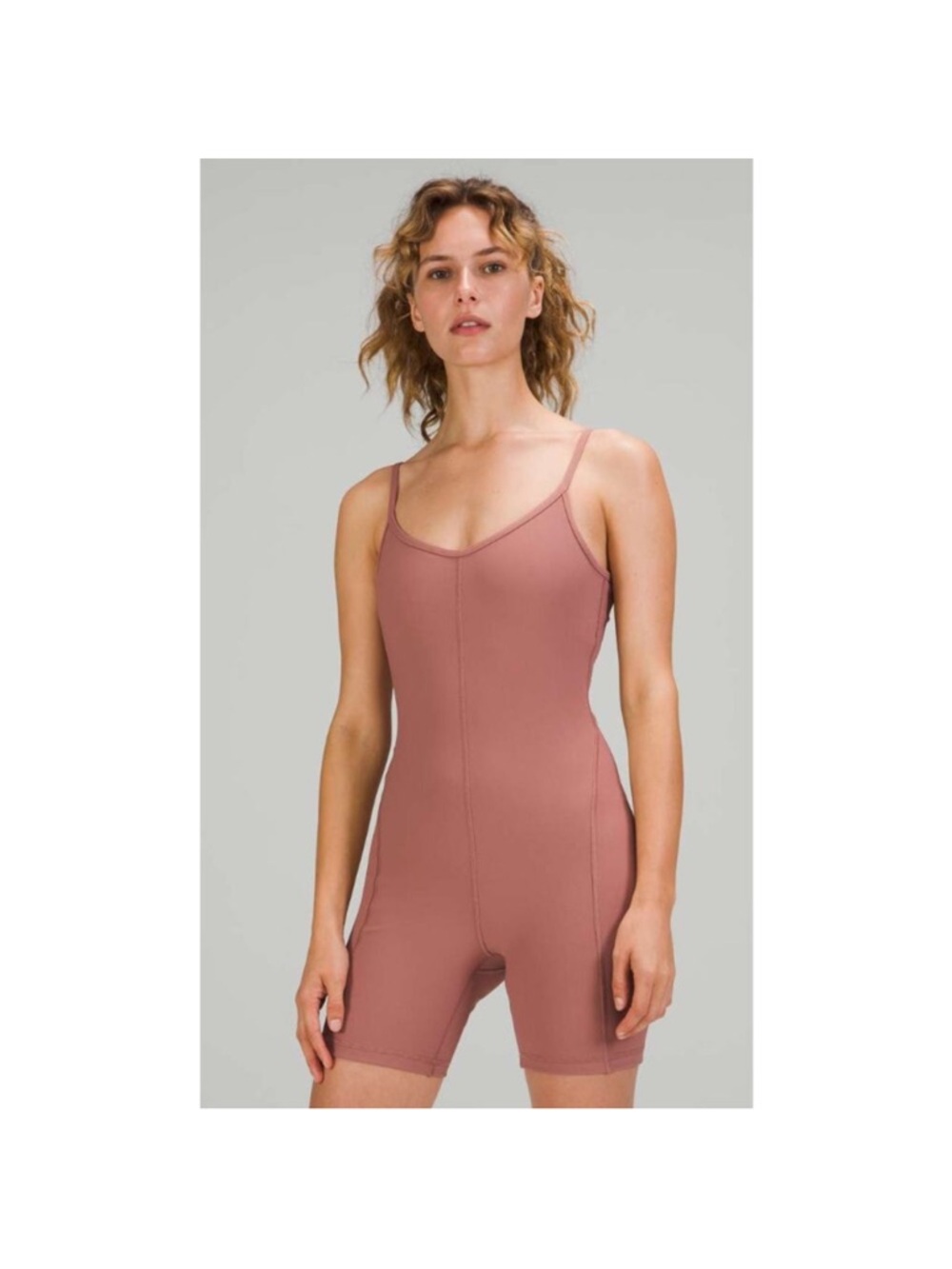 lululemon athletica Seamless Sculpting Romper in Dusty Rose
